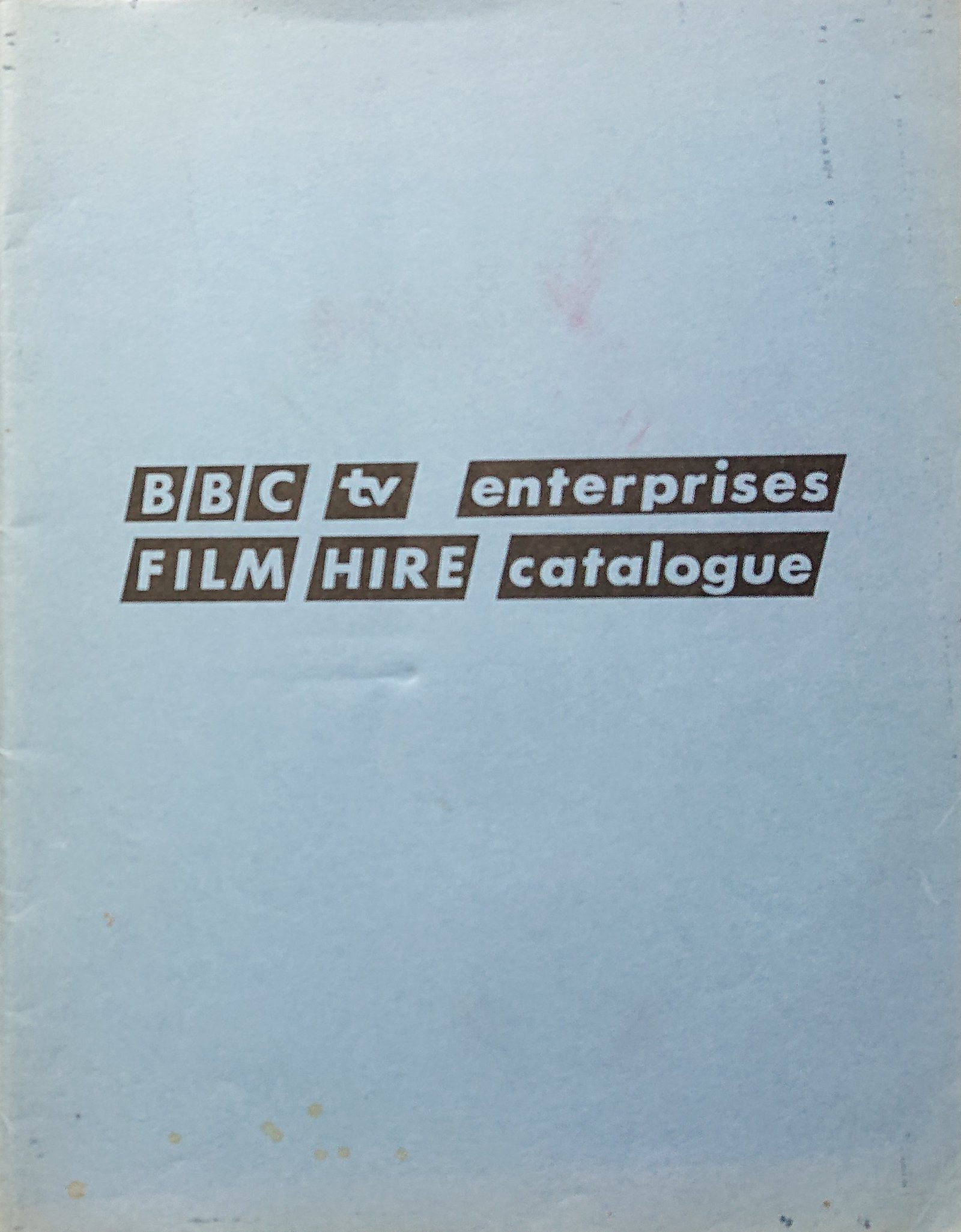 BBC film catalogue 1970.