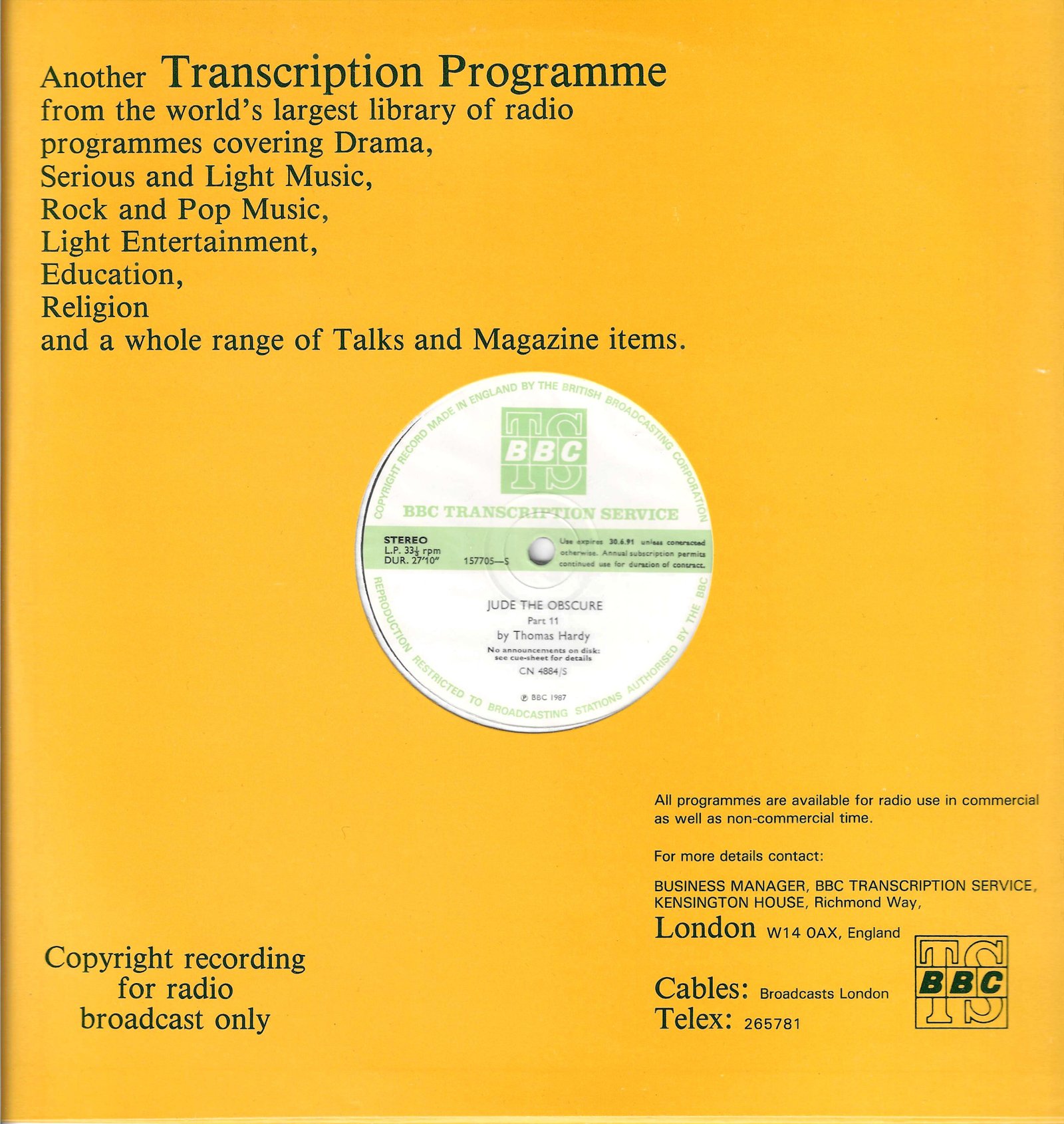 Front cover of CN 4884 S 6