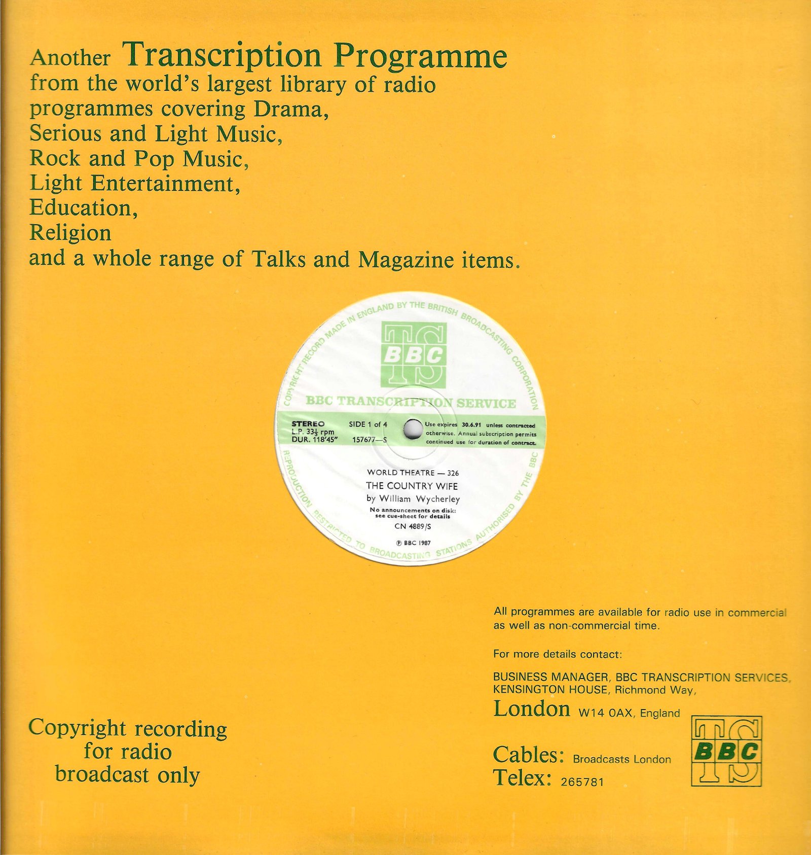 Front cover of CN 4889 S 1