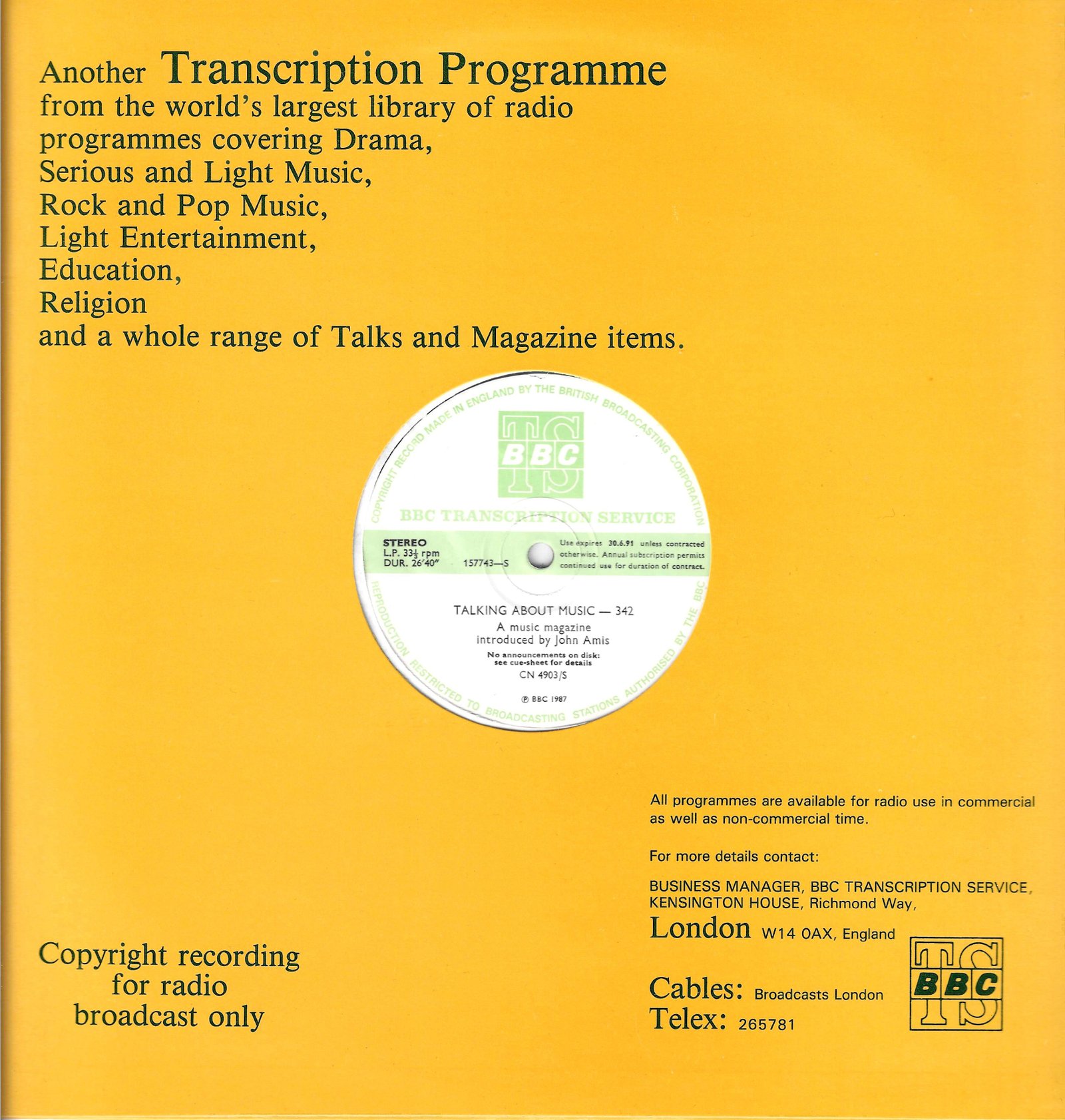 Front cover of CN 4903 S 1