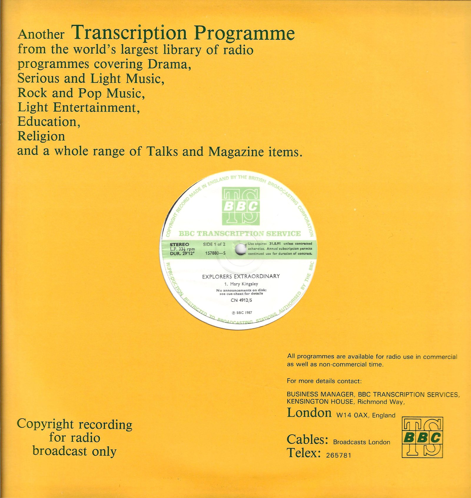 Front cover of CN 4912 S 1