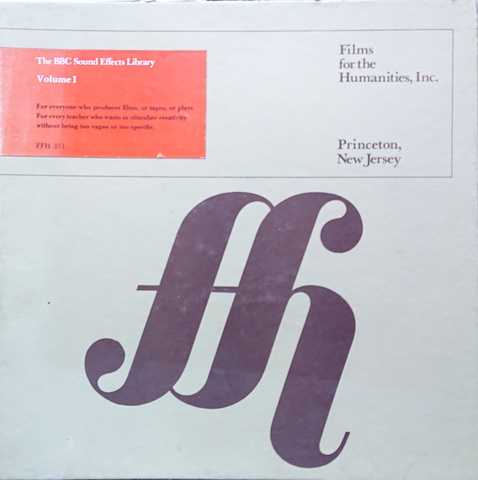 Picture of FFH 211 - 1 The BBC Sound Effects Library - Volume I by artist Various from the BBC albums - Records and Tapes library